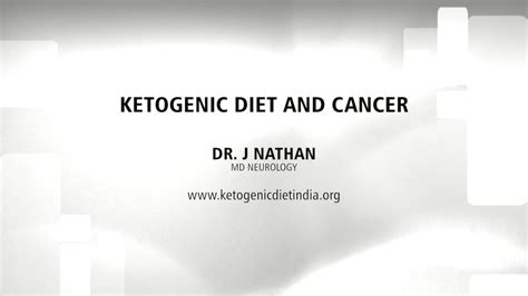 Ketogenic Diet And Cancer Youtube