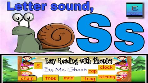 Letter S Phonics Sounds Easy Reading With Phonics Youtube