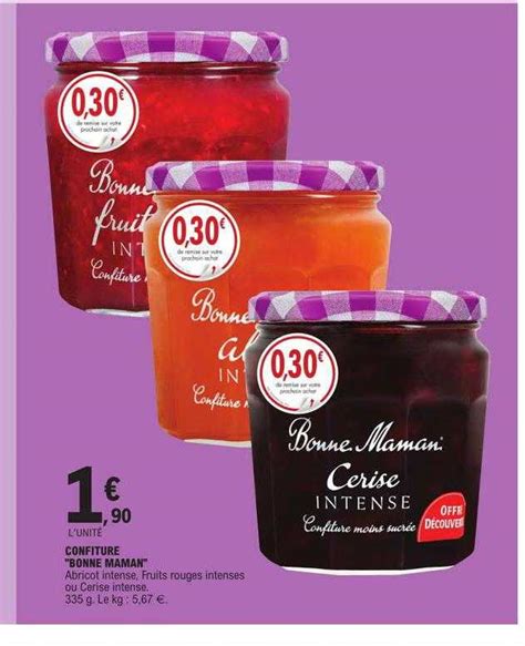 Promo Confiture Bonne Maman Chez E Leclerc Icatalogue Fr