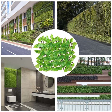 Retractable Artificial Wooden Fence Hedge Expandab... – Vicedeal