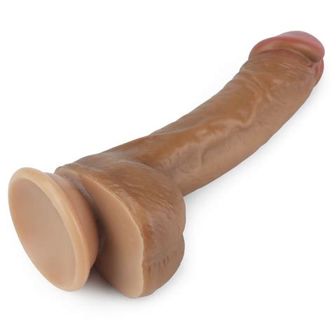 Yeni Nesil Gerçek Realistik Ultra Yumuşak Melez 20 Cm Dildo Penis