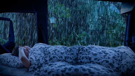 Barulho De Chuva E Trovoada Na Janela Do Carro Para Dormir