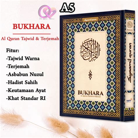 Jual AL QURAN TAJWID DAN TERJEMAH QURAN BUKHARA A5 UKURAN SEDANG QURAN