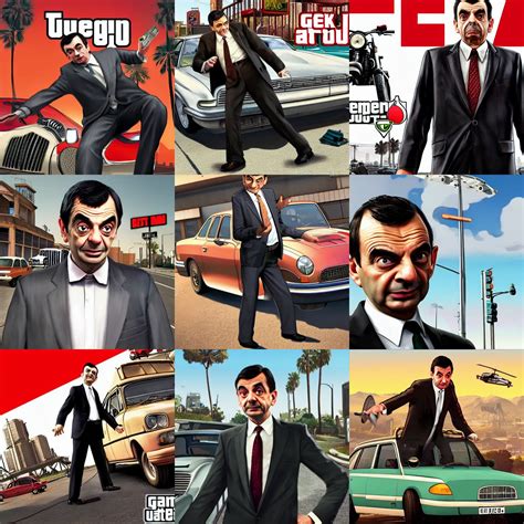 Mr Bean Gta Cover Art Stable Diffusion Openart