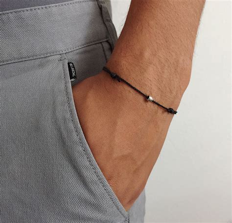 Vegane Armband schlichtes Armband für Männer dünnes Armband Etsy