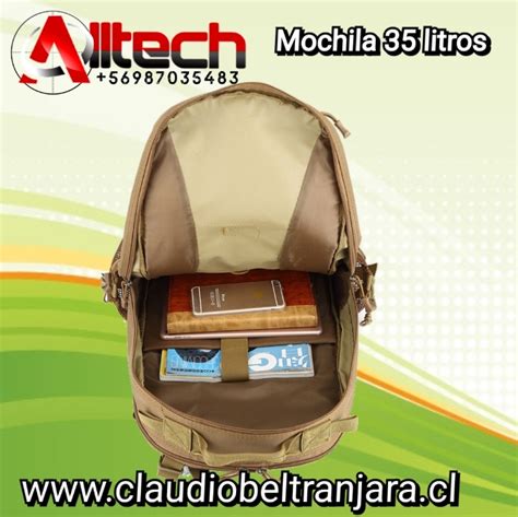 Mochila táctica modelo militar 35 litros color verde Armeria Alltech