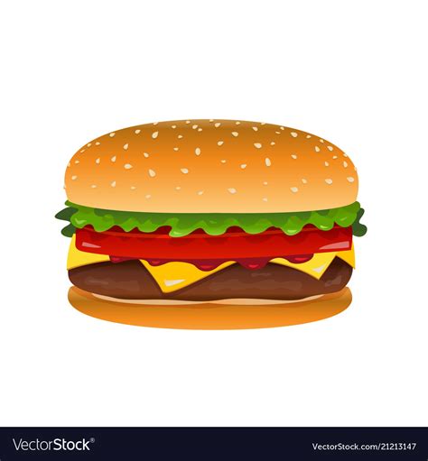 Hamburger Clip Art Royalty Free Vector Image Vectorstock