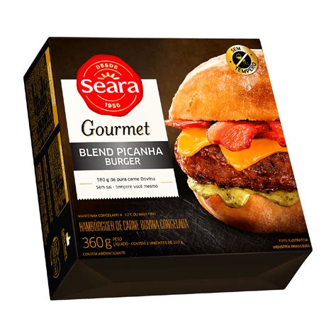 Blend Picanha Burger 360 G Seara Gourmet Seara Food Solutions