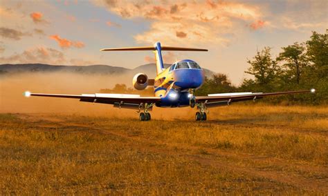 landing - Why can a Pilatus PC-24 land on unpaved and short runways ...