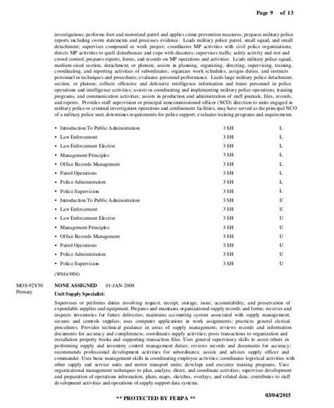 My Joint Service Transcript (JST) - Army