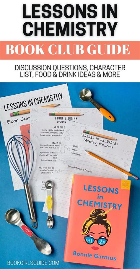 Lessons In Chemistry Book Club Guide With Discussion Questions In 2023