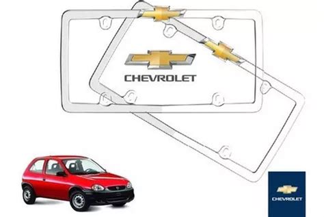 Par Porta Placas Chevrolet Chevy Original Env O Gratis