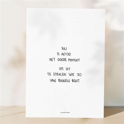 Poster Gedicht Stralen Poezie Woonaccessoires Muurdecoratie Woonkamer