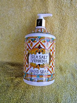 New Villa Flora Sea Salt Verbena Oz Ml Hand Soap Floral