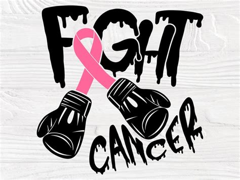 Fight Cancer SVG Breast Cancer Svg Ribbon Svg - Etsy