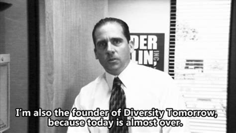 A Black And White Photo Of A Man Wearing A Tie With The Words I M Also The Founder Of Diversity