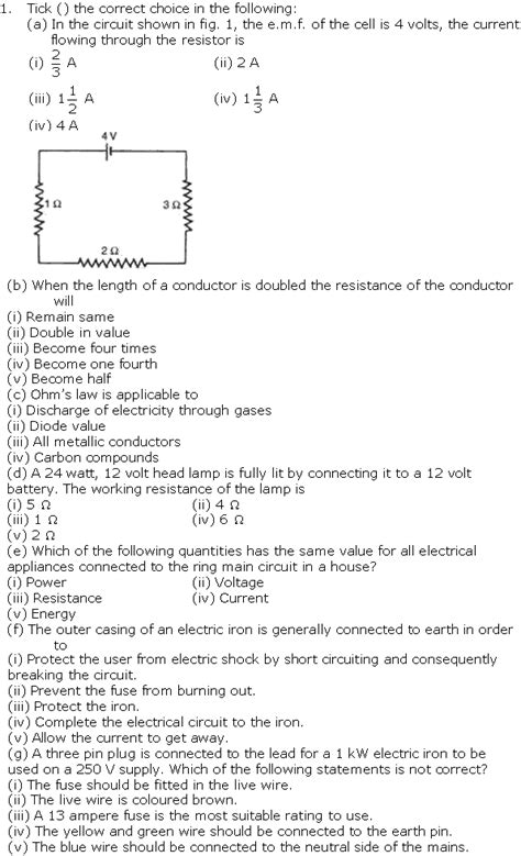 Frank Modern Certificate Solutions For Class 10 Physics ICSE Chapter 4