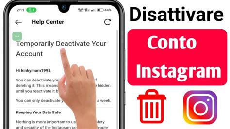 Come Disattivare Temporaneamente L Account Instagram Dal Cellulare