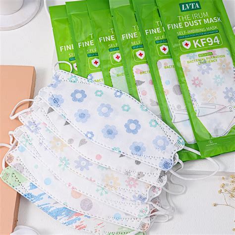 Mask KF94 Face Mask 4 Layer Non Woven Protection Filter LVTA Mask 3D