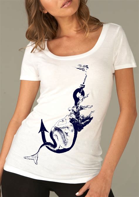 Mermaid Shirt Womens Tshirts Mermaid Ts Nautical