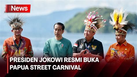 Presiden Jokowi Secara Resmi Membuka Papua Street Carnival Yang