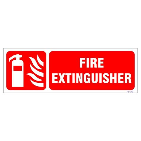 Signageshop Glow In Dark Fire Extinguisher Sign Industrial And Scientific