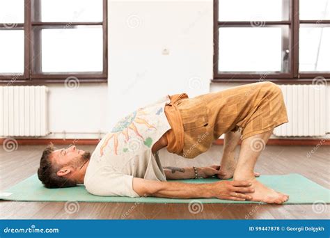 man practicing yoga stock photo image  relax symbol