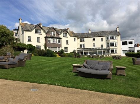 A garden with a view at the Alexandra hotel Lyme Regis - ALadyofLeisure