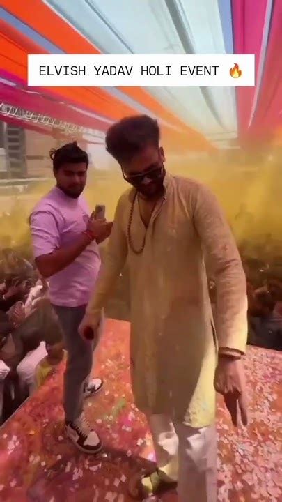 Elvish Yadav Celebrated Holi With Fans In Surat Elvishyadav