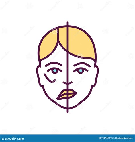 Paralysis Of The Facial Nerve Bell S Palsy Vector Illustration