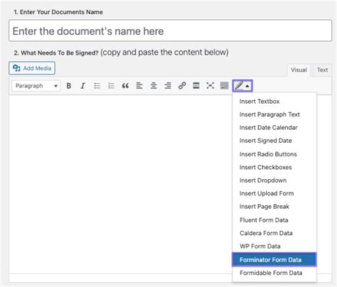 How To Set Up Forminator Forms And WP E Signature WP E Signature Docs