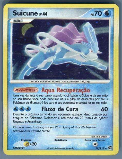 Mavin Pokemon Suicune Holo Rare Dp Secret Wonders Portuguese