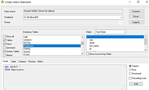 Connecting Qlikview To Xbase Via Odbc Driver