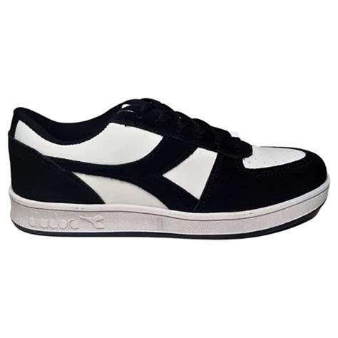 T Nis Diadora Playmaker Sd Unissex Branco E Preto Branco Preto