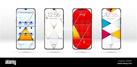 lock screen background  smartphone wallpaper stock vector image art