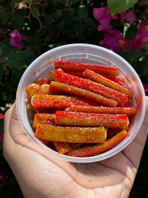 Spicy Sweetarts Watermelon Berry Ropes Chamoy And Tajin Covered Spicy