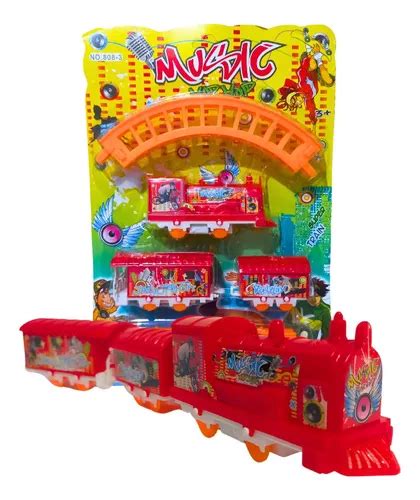 Trenzinho De Brinquedo Pista Locomotiva Pilha Vag O