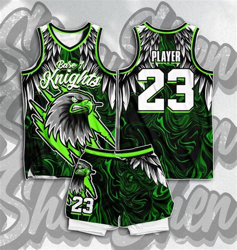 green eagle inspired basketball jersey nel 2024