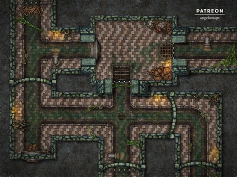 Sewers [battlemap][art][fvtt][fgu] R Dndmaps