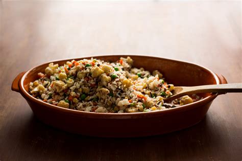 Basmati Rice Pilaf With Cauliflower Carrots And Peas Recipe