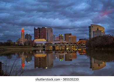 columbus skyline stock photo  shutterstock