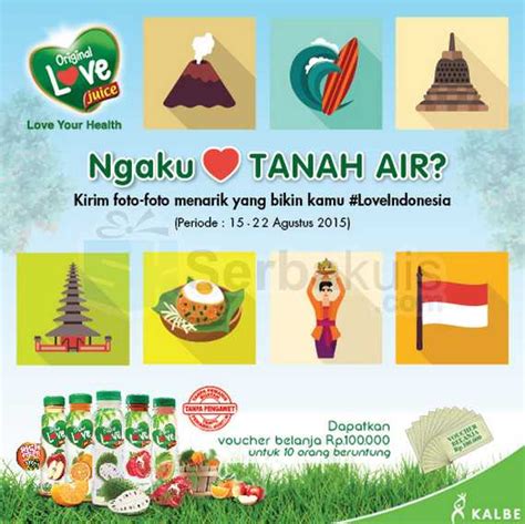 Kontes Foto Cinta Tanah Air Berhadiah Voucher Belanja Total Juta