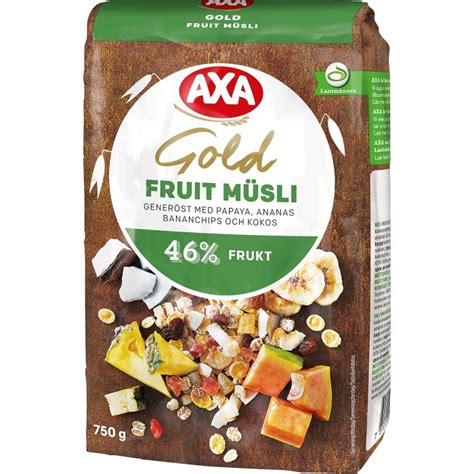 Köp Axa Gold Müsli Fruit 750g på delitea se