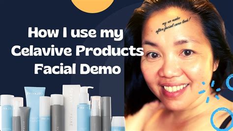 How I Use My Celavive Products Facial Demo Facial Massage Youtube