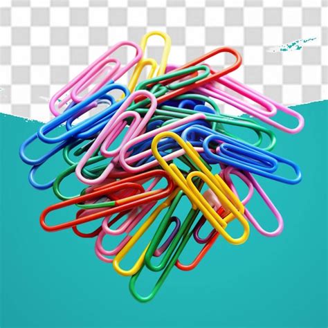 Premium Psd Colorful Paper Clip