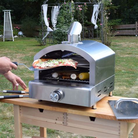 Gas Grill Pizza Ofen Inkl Pizzastein Und Grillrost Activa Gastro Neu