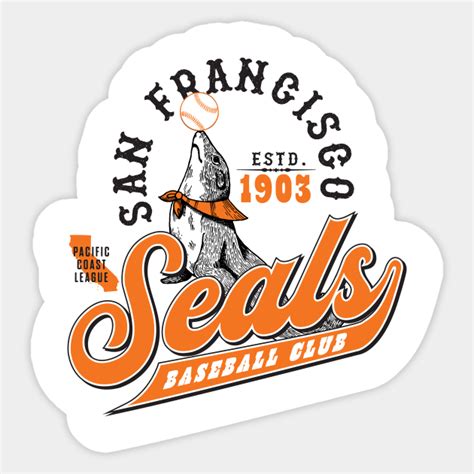 San Francisco Seals Minor League Baseball Sticker Teepublic