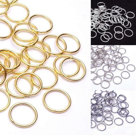 Ösen Biegeringe Federringe silber gold schwarz edelstahl 5mm 7mm 10mm