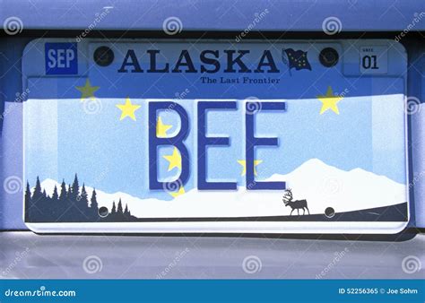 Vanity License Plate - Alaska Editorial Image - Image of identification ...