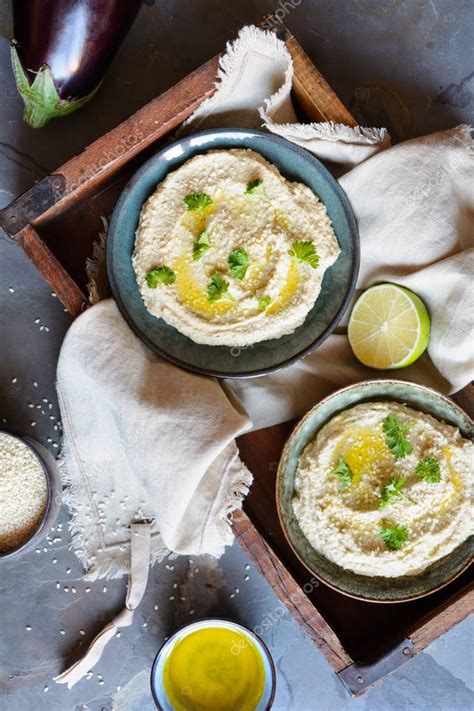 Deliciosa Salsa De Berenjena Baba Ganoush Rematada Con Semillas De